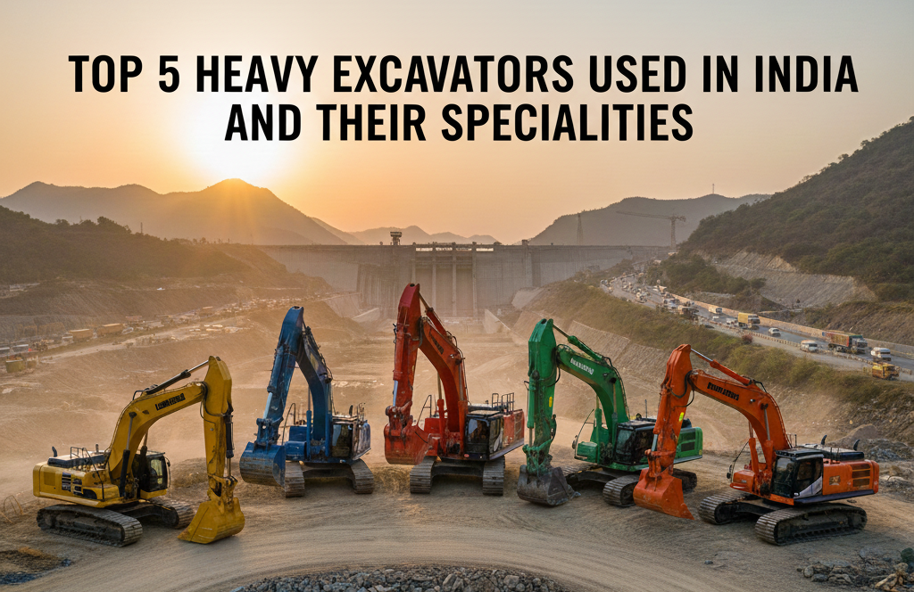 Top 5 Heavy Excavators Used in India and Their Specialties